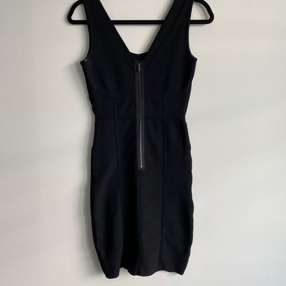 BLACK BODYCON DRESS - Picture 2 of 5